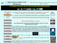 Tablet Screenshot of calypso-online-fish-bookshop.com